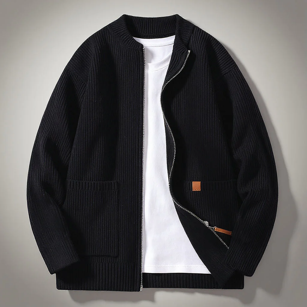 The Winslow Corded Zip Cardigan - Image 4