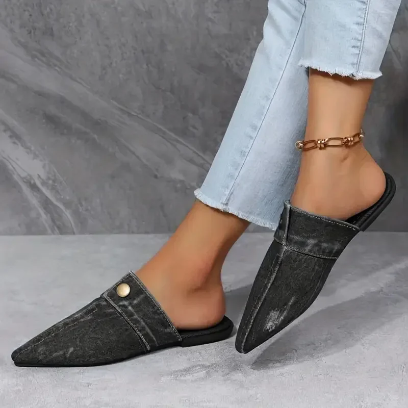 Valden Denim Muse Mules - Image 3
