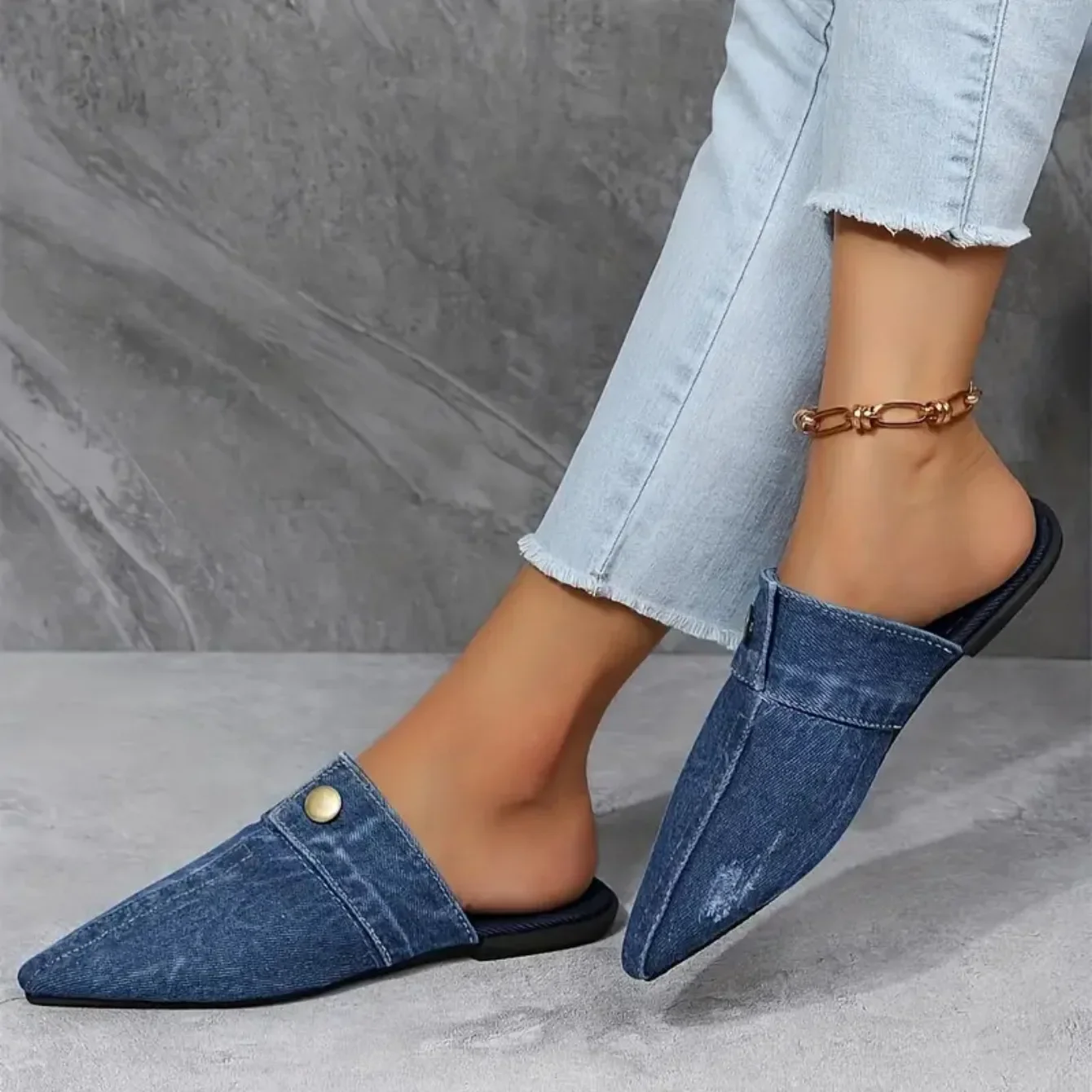 Valden Denim Muse Mules - Image 4