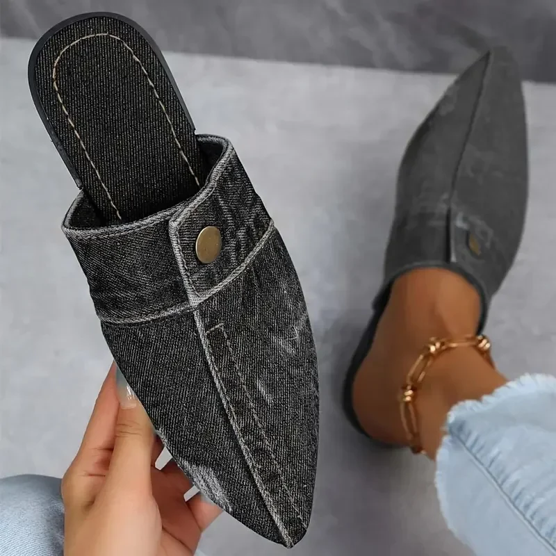 Valden Denim Muse Mules - Image 5