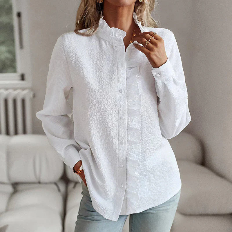 Valencia Ruffle Trim Shirt - Image 3