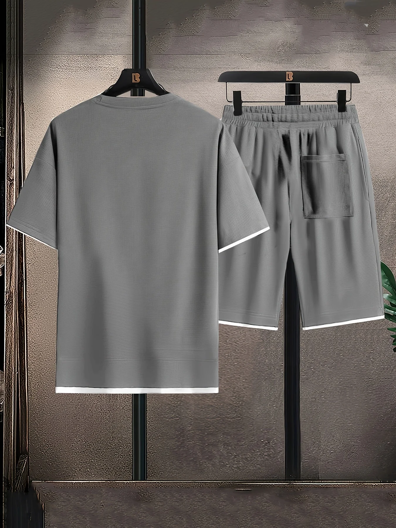 Men's Waffle Knit Lounge Set - Image 2