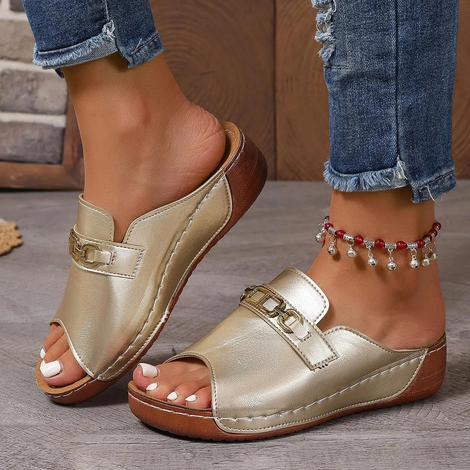 ComfiSteps Slope Heel Sandals - Image 11