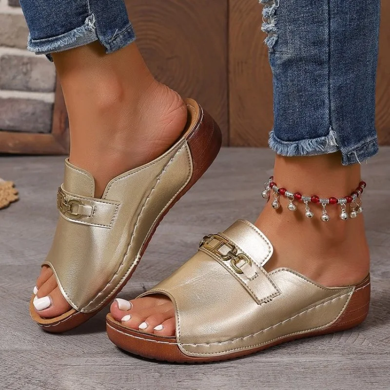 ComfiSteps Slope Heel Sandals - Image 6