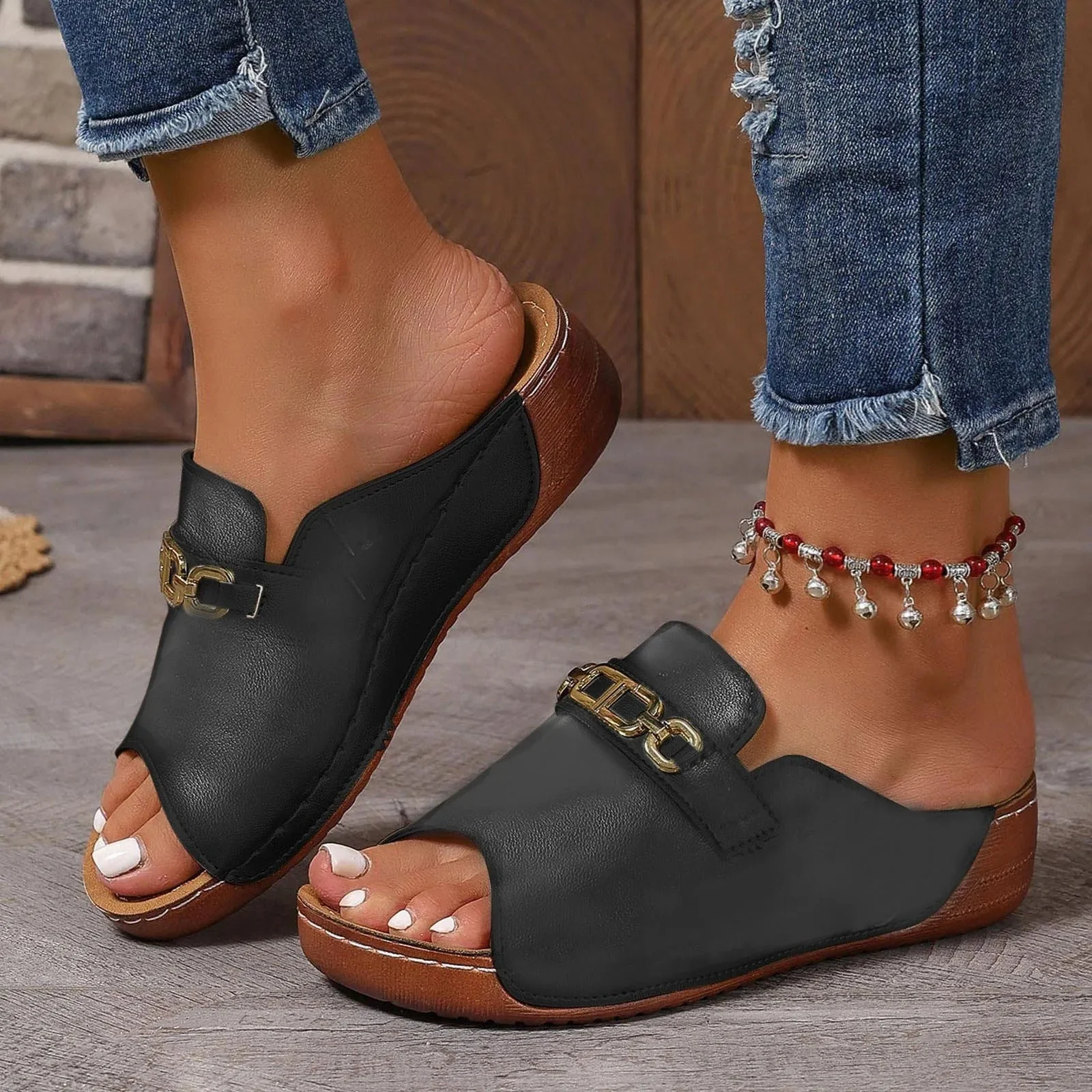 ComfiSteps Slope Heel Sandals - Image 9